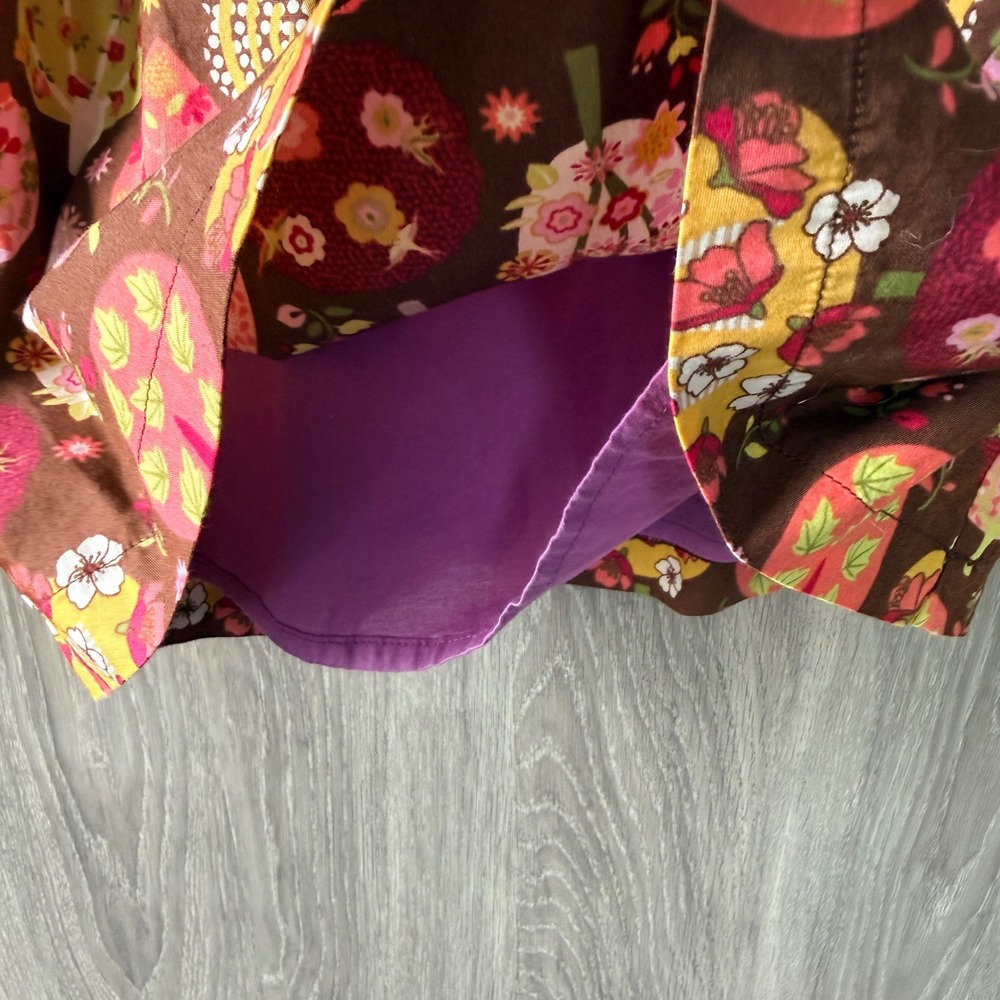 Matilda Jane Dress Baby 6-12M Purple Brown Tree Print Whimsical Boho Cottagecore - Picture 2 of 5